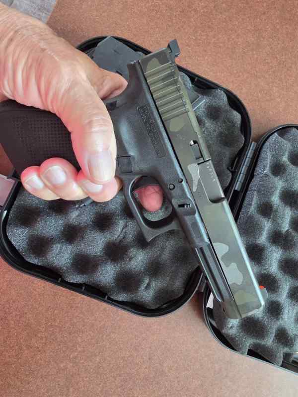 Glock 41 MOS .45 with cerekoted slide &amp; xtras