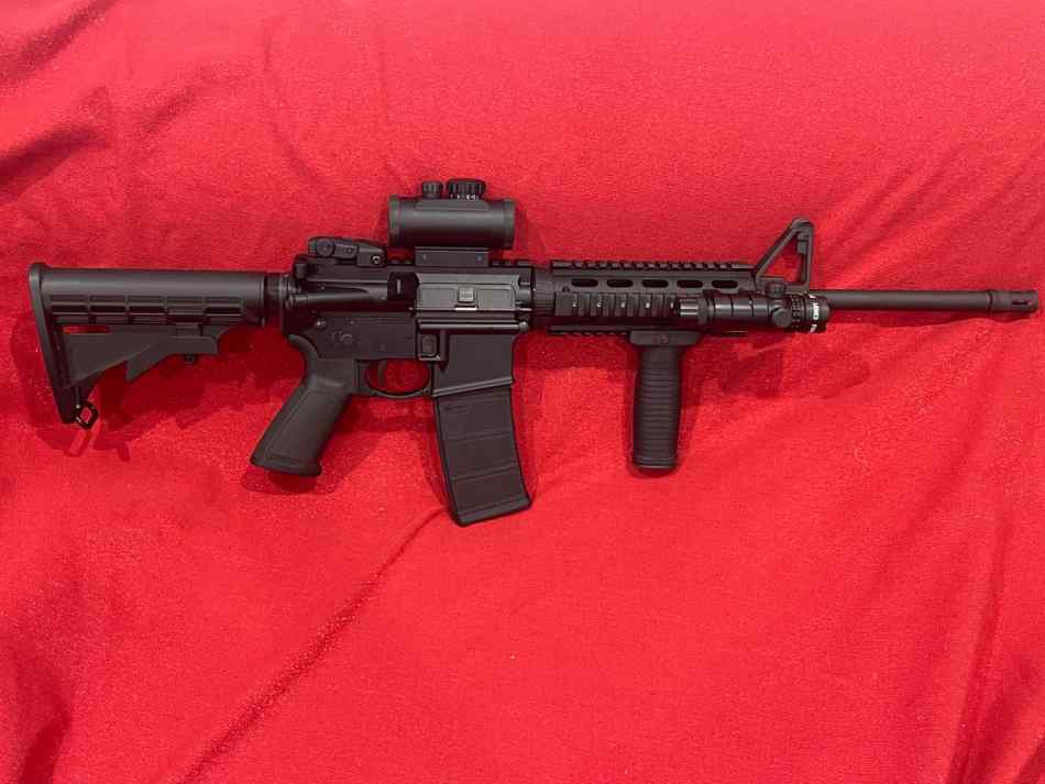 Ruger AR-556 Rifle W/Scope &amp; Laser
